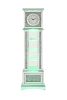 ACME Noralie GRANDFATHER CLOCK W/LED Mirrored & Faux Diamonds AC00348