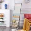 3rd generation black solid wood frame full length mirror, dressing mirror, bedroom porch, decorative mirror, clothing store, floor to ceiling mirror,