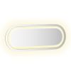 LED Bathroom Mirror 15.7"x5.9" Oval