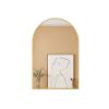 Arch suspension mirror, Bedroom Mirror Wall-Mounted Mirror Dressing Mirror with Gold Aluminum Alloy Frame, 36" x 24"