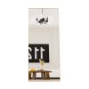 square rounded corners Full Length Mirror Floor Mirror Hanging Standing or Leaning, Bedroom Mirror Wall-Mounted Mirror Dressing Mirror with Gold Alumi