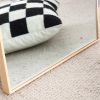 The3rd generation packaging upgrade includes a light oak solid wood frame full length mirror, dressing mirror, bedroom entrance, decorative mirror, cl