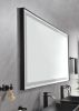 72 in. W x 36 in. H Black Framed LED Single Bathroom Vanity Mirror in Polished Crystal Bathroom Vanity LED Mirror with 3 Color Lights Mirror for Bathr