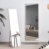 The3rd generation packaging upgrade includes a light oak solid wood frame full length mirror, dressing mirror, bedroom entrance, decorative mirror, cl